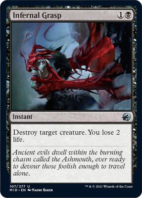 Infernal Grasp card from Innistrad: Midnight Hunt