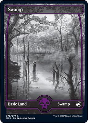 Swamp (272) card from Innistrad: Midnight Hunt