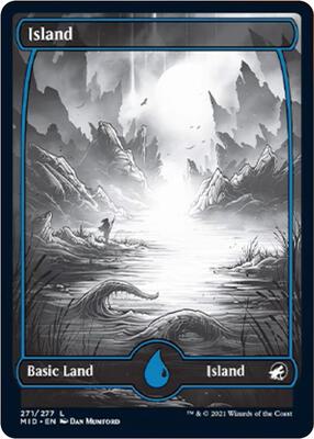 Island (271) card from Innistrad: Midnight Hunt