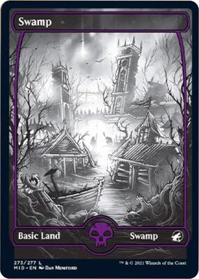 Swamp (273) card from Innistrad: Midnight Hunt