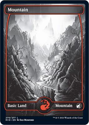 Mountain (275) card from Innistrad: Midnight Hunt