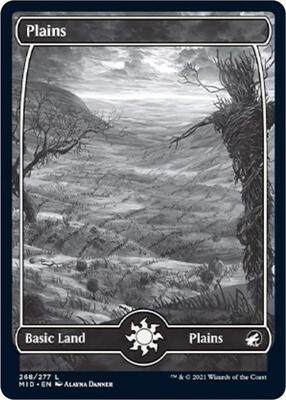 Plains (268) card from Innistrad: Midnight Hunt