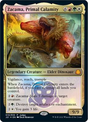 Zacama, Primal Calamity card from Judge Promos