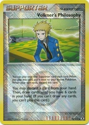 Volkner's Philosophy - 98/111 (Player Reward) card from League & Championship Cards