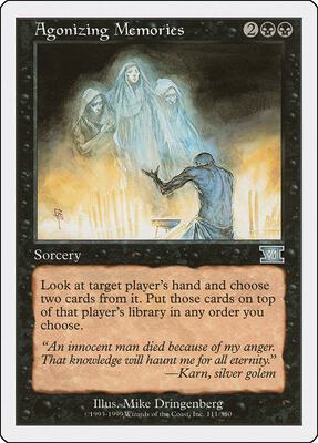 Agonizing Memories card from Classic Sixth Edition