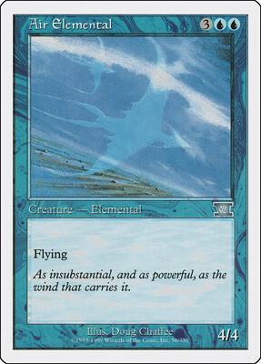 Air Elemental card from Classic Sixth Edition