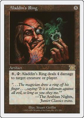 Aladdin's Ring card from Classic Sixth Edition