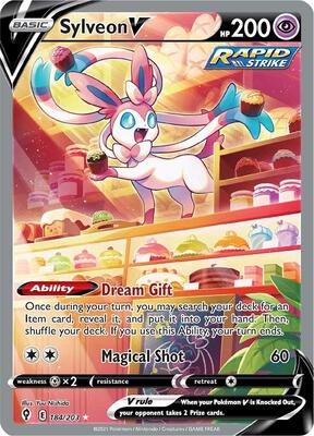Sylveon V (Alternate Full Art) card from SWSH07: Evolving Skies