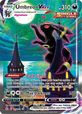 Umbreon VMAX (Alternate Art Secret) card from SWSH07: Evolving Skies