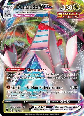 Duraludon VMAX card from SWSH07: Evolving Skies