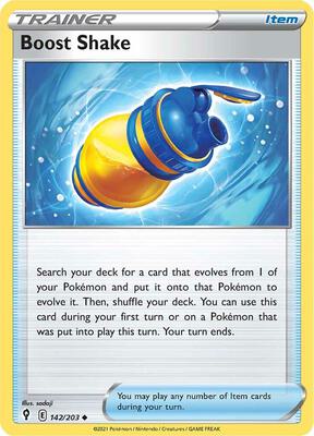 Boost Shake card from SWSH07: Evolving Skies