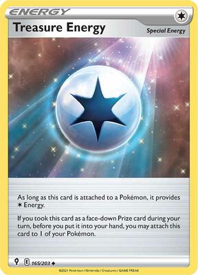 Treasure Energy card from SWSH07: Evolving Skies