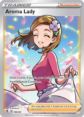 Aroma Lady (Full Art) card from SWSH07: Evolving Skies