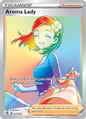 Aroma Lady (Secret) card from SWSH07: Evolving Skies