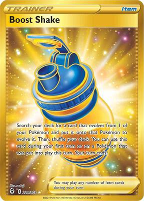 Boost Shake (Secret) card from SWSH07: Evolving Skies