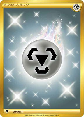 Metal Energy (Secret) card from SWSH07: Evolving Skies
