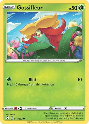 Gossifleur card from SWSH07: Evolving Skies