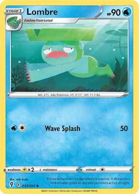 Lombre card from SWSH07: Evolving Skies
