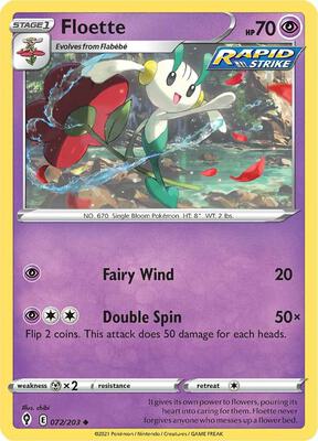 Floette card from SWSH07: Evolving Skies