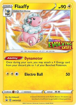 Flaaffy - SWSH122 (Prerelease) card from SWSH: Sword & Shield Promo Cards