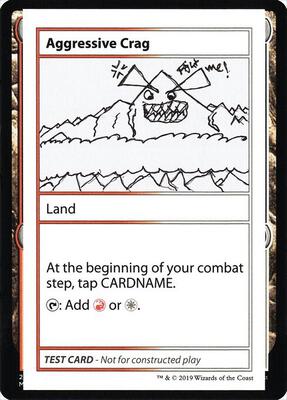 Aggressive Crag (No PW Symbol) card from Mystery Booster: Convention Edition Exclusives