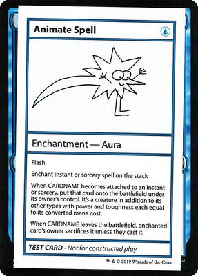 Animate Spell (No PW Symbol) card from Mystery Booster: Convention Edition Exclusives