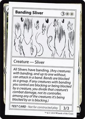 Banding Sliver (No PW Symbol) card from Mystery Booster: Convention Edition Exclusives