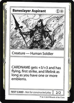 Baneslayer Aspirant (No PW Symbol) card from Mystery Booster: Convention Edition Exclusives