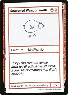 Seasoned Weaponsmith (No PW Symbol) card from Mystery Booster: Convention Edition Exclusives