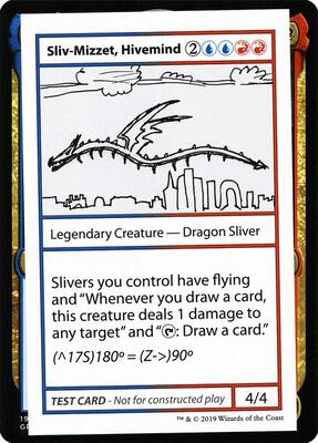 Sliv-Mizzet, Hivemind (No PW Symbol) card from Mystery Booster: Convention Edition Exclusives