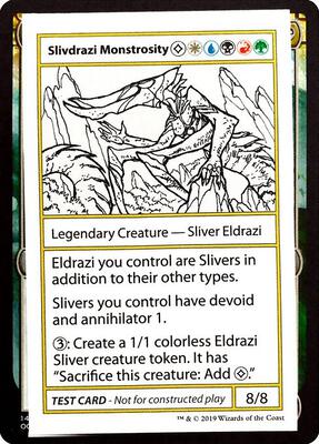 Slivdrazi Monstrosity (No PW Symbol) card from Mystery Booster: Convention Edition Exclusives