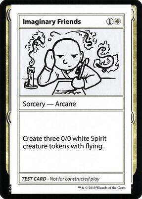 Imaginary Friends (No PW Symbol) card from Mystery Booster: Convention Edition Exclusives