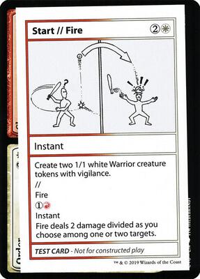 Start // Fire (No PW Symbol) card from Mystery Booster: Convention Edition Exclusives