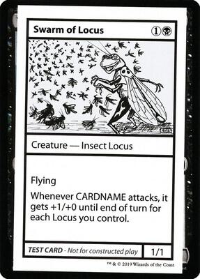 Swarm of Locus (No PW Symbol) card from Mystery Booster: Convention Edition Exclusives
