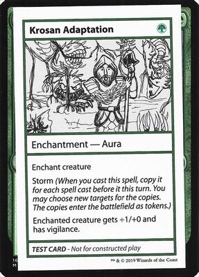 Krosan Adaptation (No PW Symbol) card from Mystery Booster: Convention Edition Exclusives