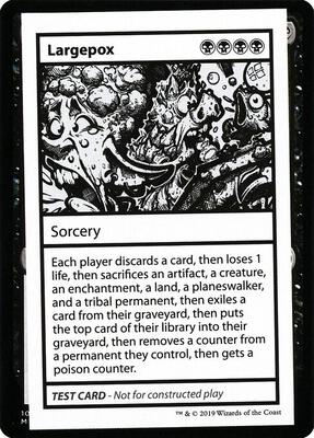 Largepox (No PW Symbol) card from Mystery Booster: Convention Edition Exclusives