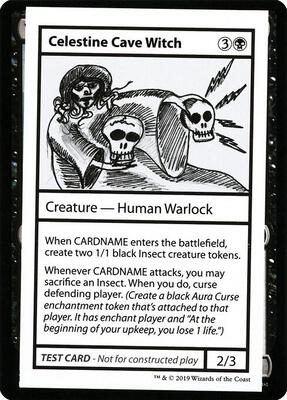 Celestine Cave Witch (No PW Symbol) card from Mystery Booster: Convention Edition Exclusives