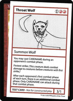 Throat Wolf (No PW Symbol) card from Mystery Booster: Convention Edition Exclusives