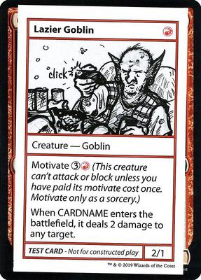 Lazier Goblin (No PW Symbol) card from Mystery Booster: Convention Edition Exclusives