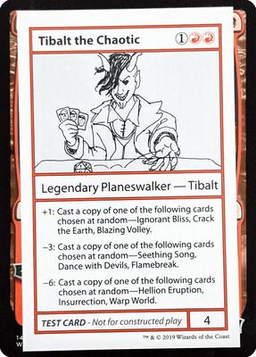 Tibalt the Chaotic (No PW Symbol) card from Mystery Booster: Convention Edition Exclusives
