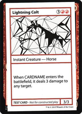 Lightning Colt (No PW Symbol) card from Mystery Booster: Convention Edition Exclusives