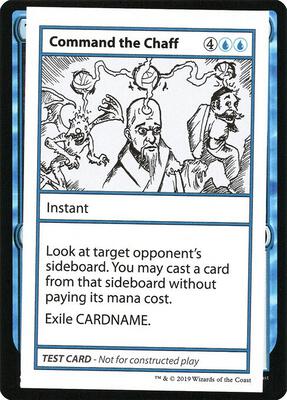 Command the Chaff (No PW Symbol) card from Mystery Booster: Convention Edition Exclusives