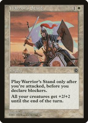 Warrior's Stand card from Portal Second Age