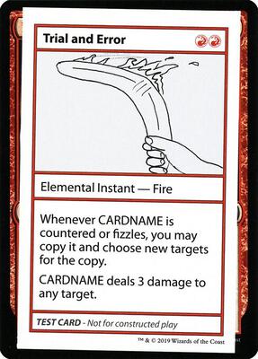 Trial and Error (No PW Symbol) card from Mystery Booster: Convention Edition Exclusives