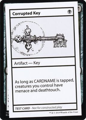 Corrupted Key (No PW Symbol) card from Mystery Booster: Convention Edition Exclusives