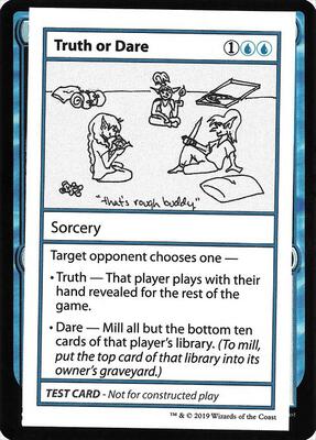 Truth or Dare (No PW Symbol) card from Mystery Booster: Convention Edition Exclusives