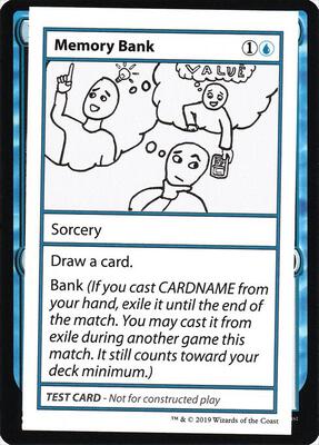 Memory Bank (No PW Symbol) card from Mystery Booster: Convention Edition Exclusives