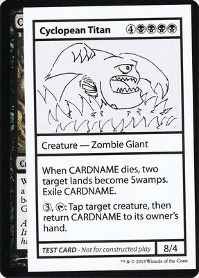 Cyclopean Titan (No PW Symbol) card from Mystery Booster: Convention Edition Exclusives