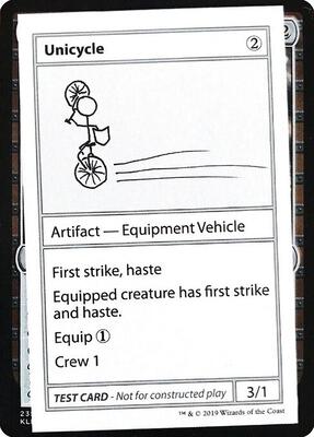 Unicycle (No PW Symbol) card from Mystery Booster: Convention Edition Exclusives