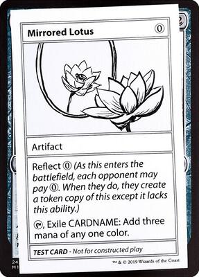 Mirrored Lotus (No PW Symbol) card from Mystery Booster: Convention Edition Exclusives